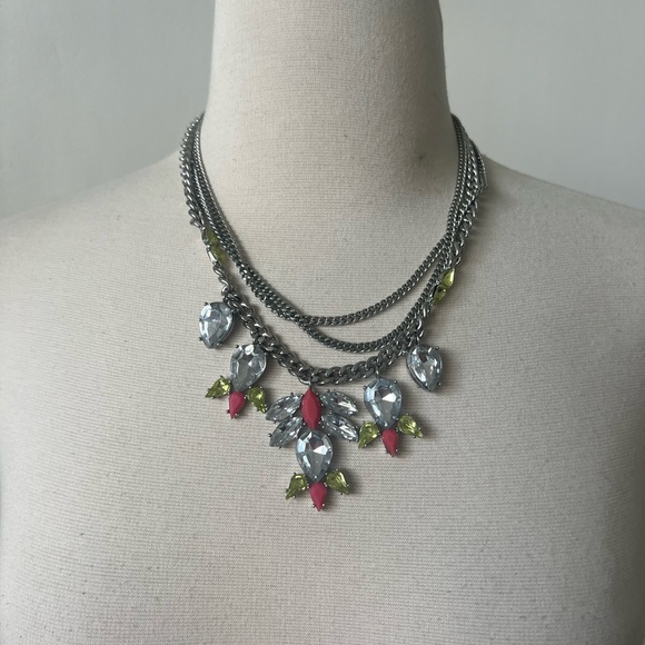 Jessica Simpson Silver Statement Chain Necklace - Picture 3 of 7